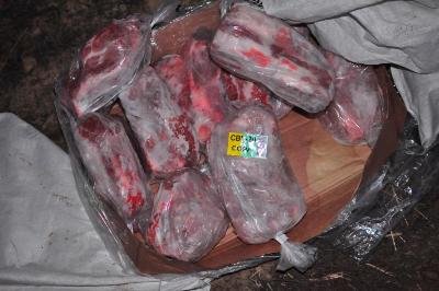 Контрабандисты через Украину пытались переправить бразильскую свинину. Фото: www.customs.lg.ua