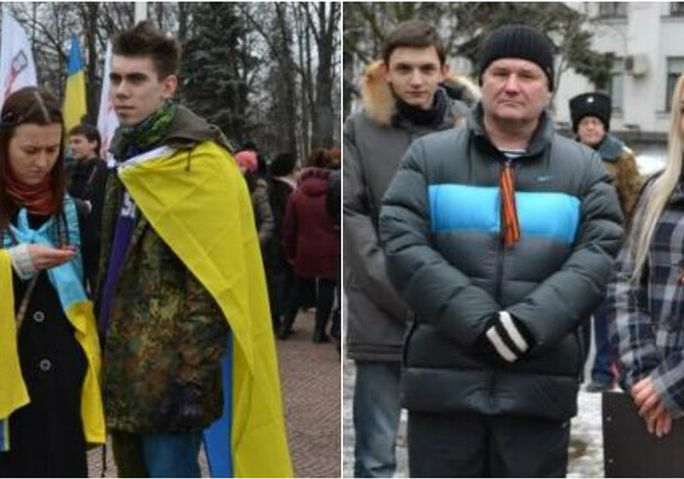 Новость - События - Стычка на Майдане в Луганске – активистов обрызгали из газового баллончика