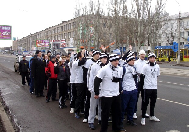 Пробежка в Луганске. Фото: vkontakte.ru