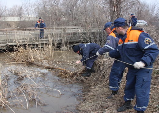 Спасатели прочистили заторы в поймах Лугани и Ольховой. Фото: www.lugansk.mns.gov.ua