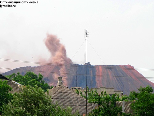 В Луганской области загораются терриконы. Фото: jyrnalist.livejournal.com