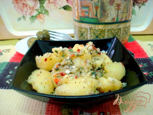 Теплый картофельный салат. Фото: vpuzo.ru