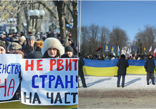Новость - События - Майдан и Антимайдан в Луганске – где собирались и что требовали