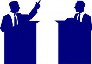 Тема дебатов: «Политика – не дело молодых?» Фото: cherven.by